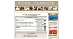 Desktop Screenshot of healthcareenewsletters.com